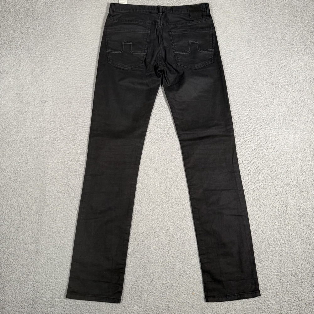 J Lindeberg Jeans Mens 29x33 Black Jay Jet Set Skinny Denim Casual Preppy Logo - Picture 13 of 13